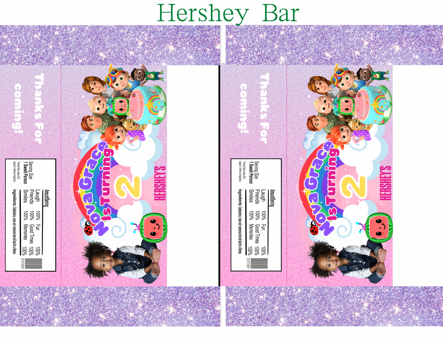 Cocomelon Purple | PDF Editable| Digital Templates
