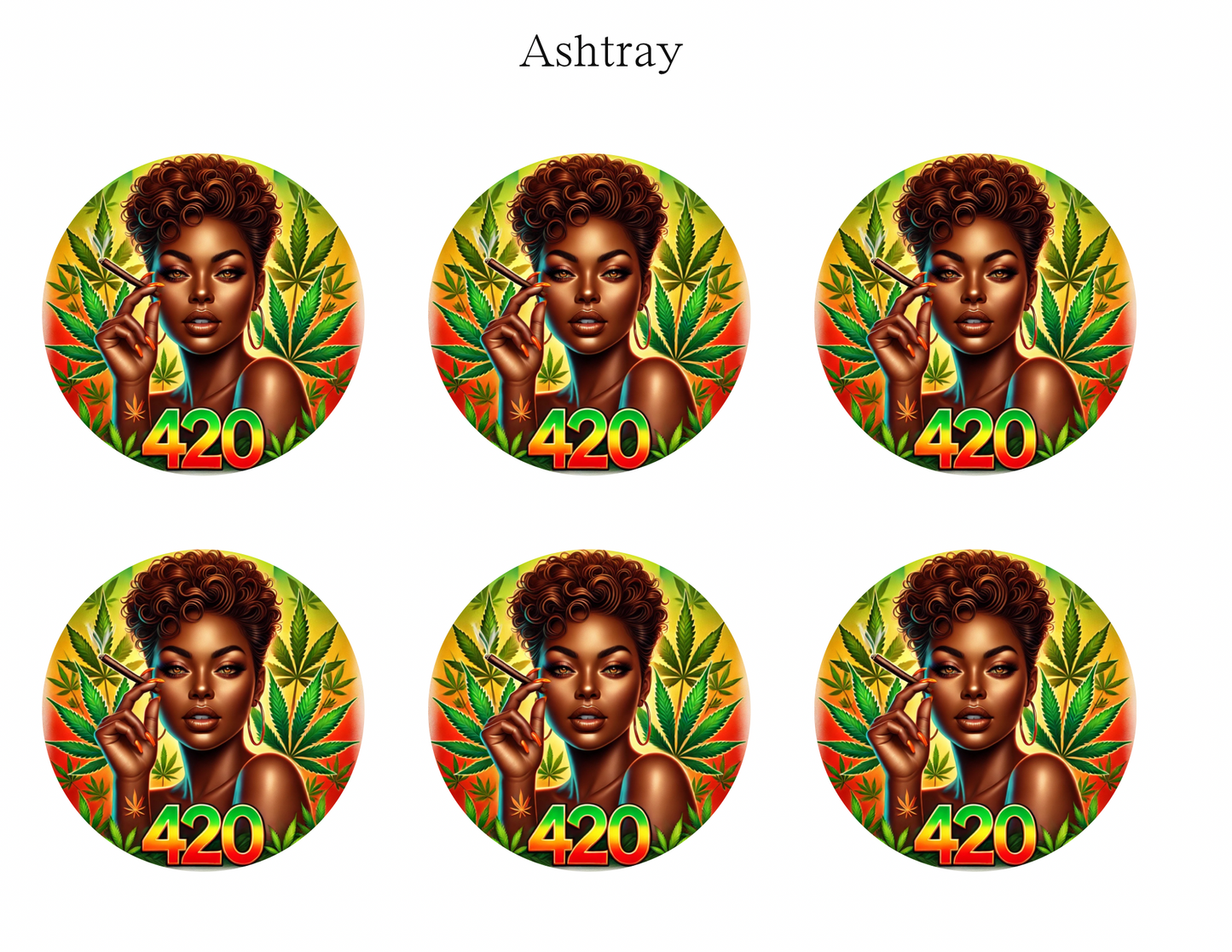 420 Weed Girl Digital Template | Editable Cannabis Themed Set | Lighters, Jars, Ashtrays, Wraps & More