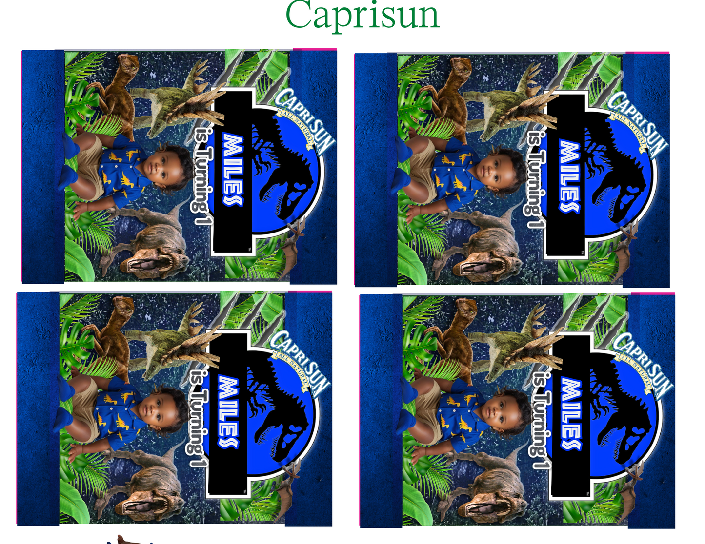 🦖 Jurassic Park Digital Party Favor Templates
