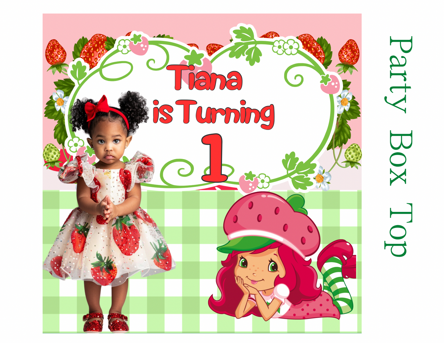 π Editable Strawberry Shortcake Party Favor Template β Canva File