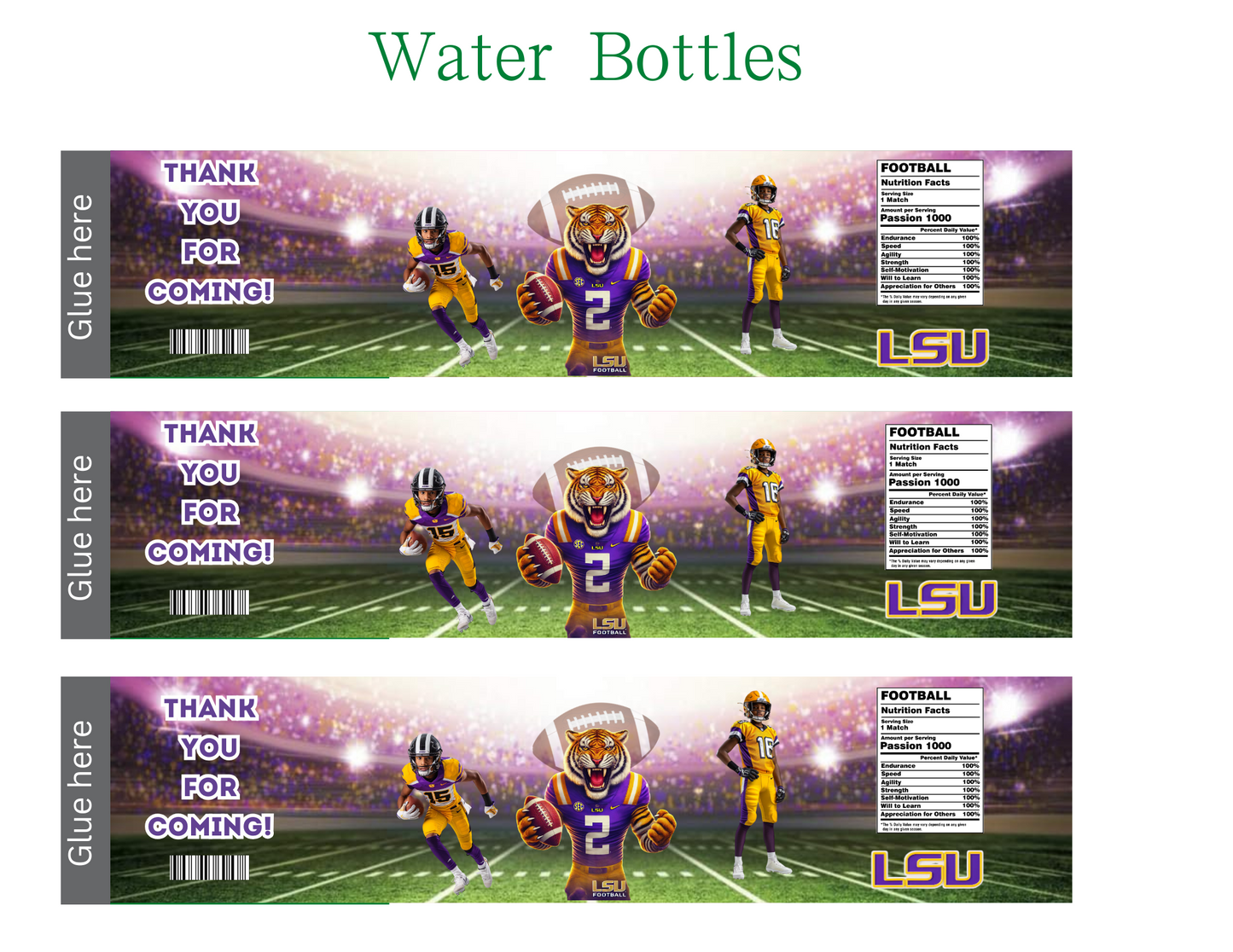 🐯 LSU Tailgating Digital Templates – Custom Treats for Every Game Day