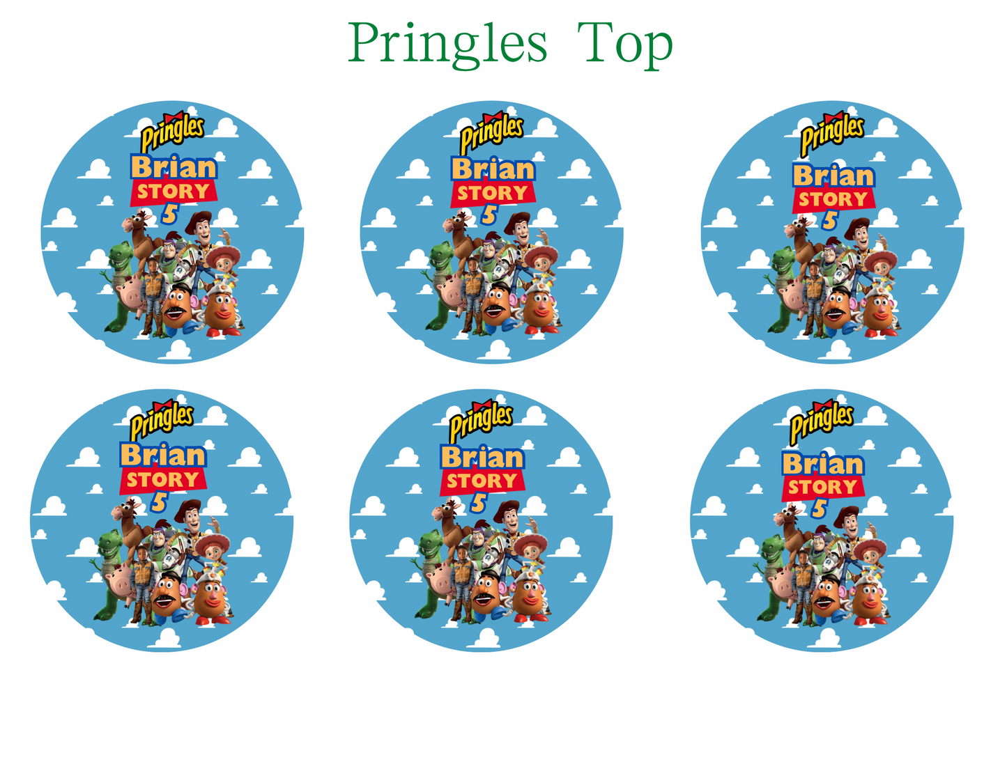 Toy Story – Editable Party Favor Digital Template (Canva)