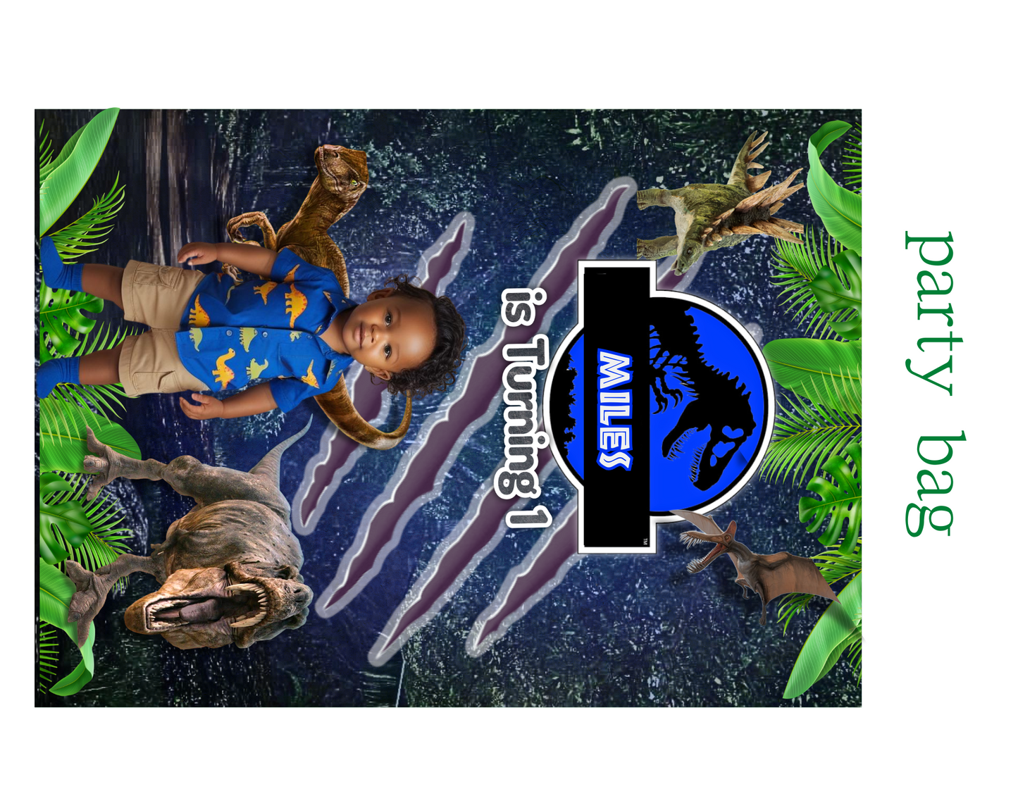 🦖 Jurassic Park Digital Party Favor Templates