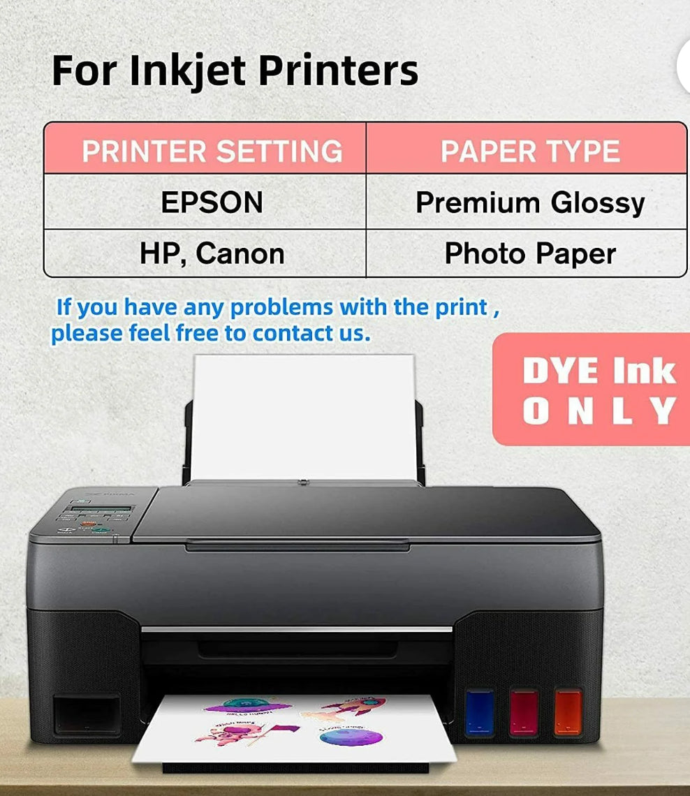 π©· Simply Radiant Printable Glossy Sticker Paper β 54 lbs-8.5βx11β (25 Sheets)