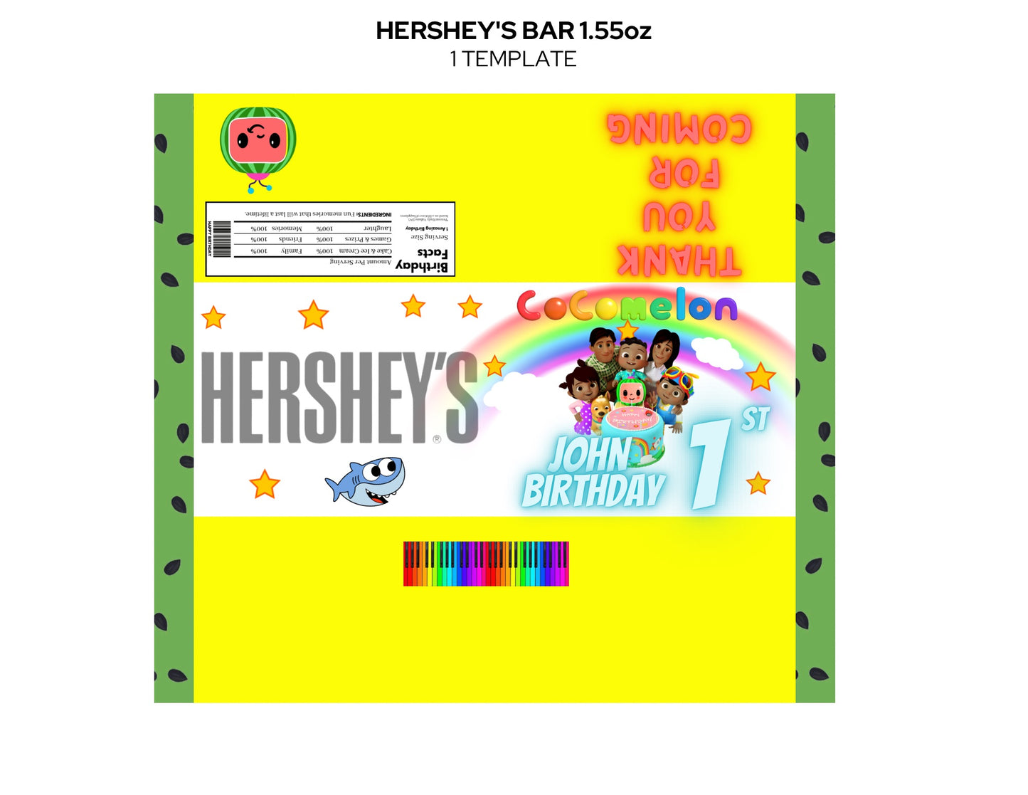 Green CoComelon Digital Party Favor Bundle | JJ Theme Printable Set