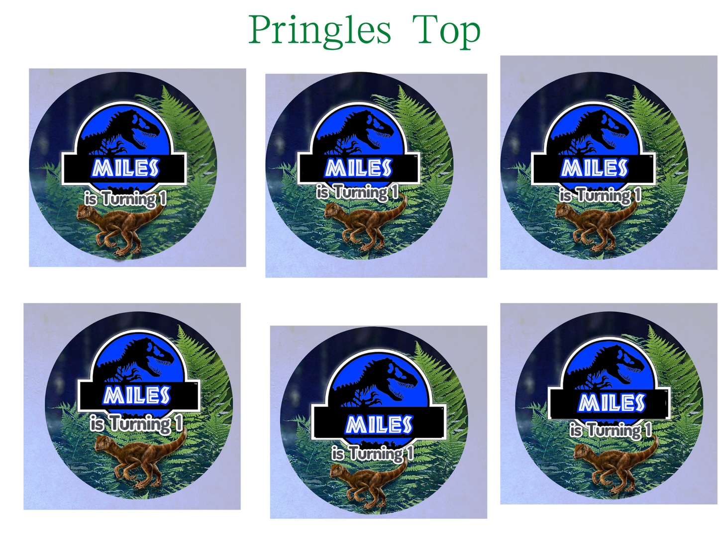 🦖 Jurassic Park Digital Party Favor Templates