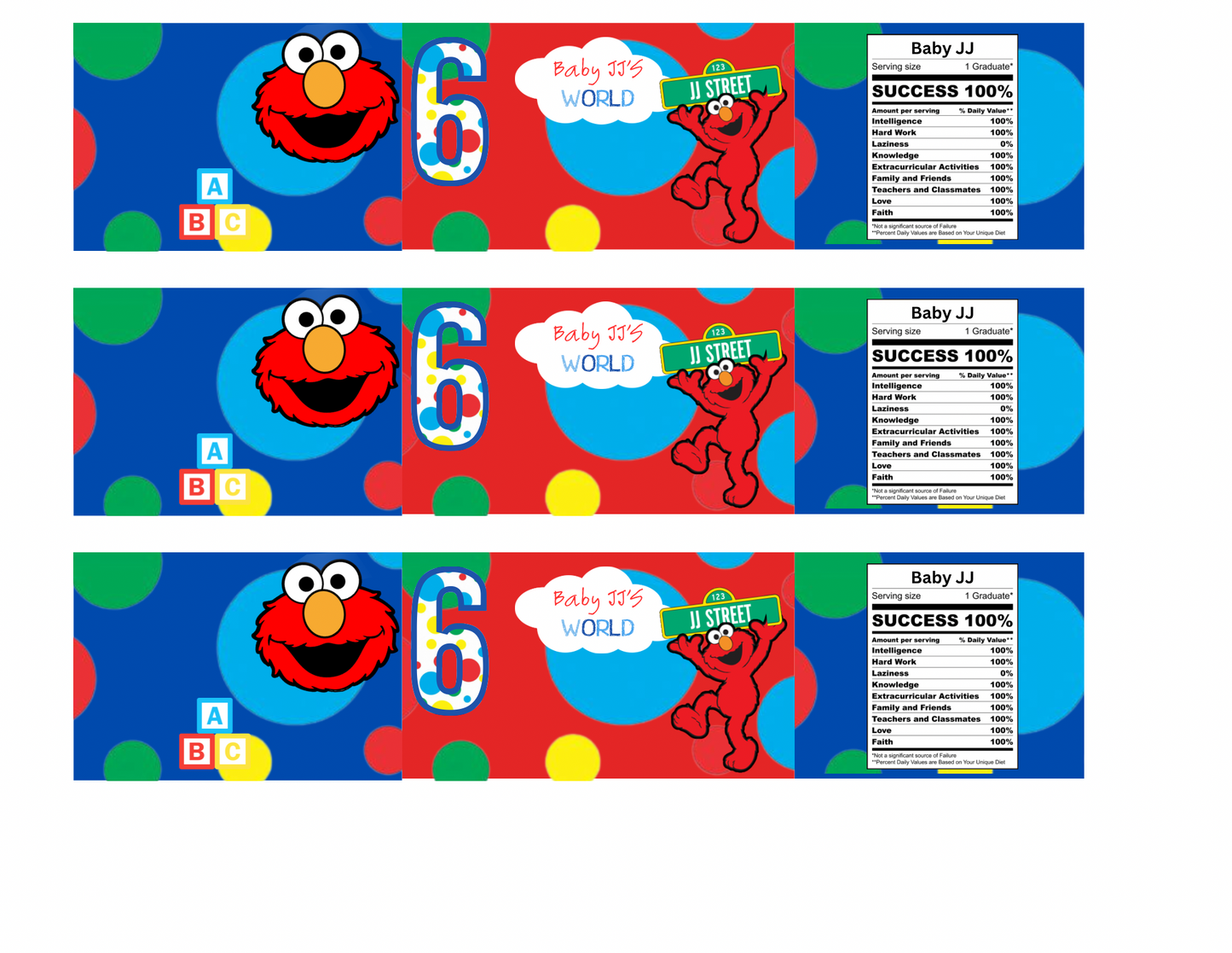 Elmo Birthday Digital Templates | Editable Chip Bags, Capri Sun, Water Bottle, Pringles, Rice Krispies, Hershey Wrappers