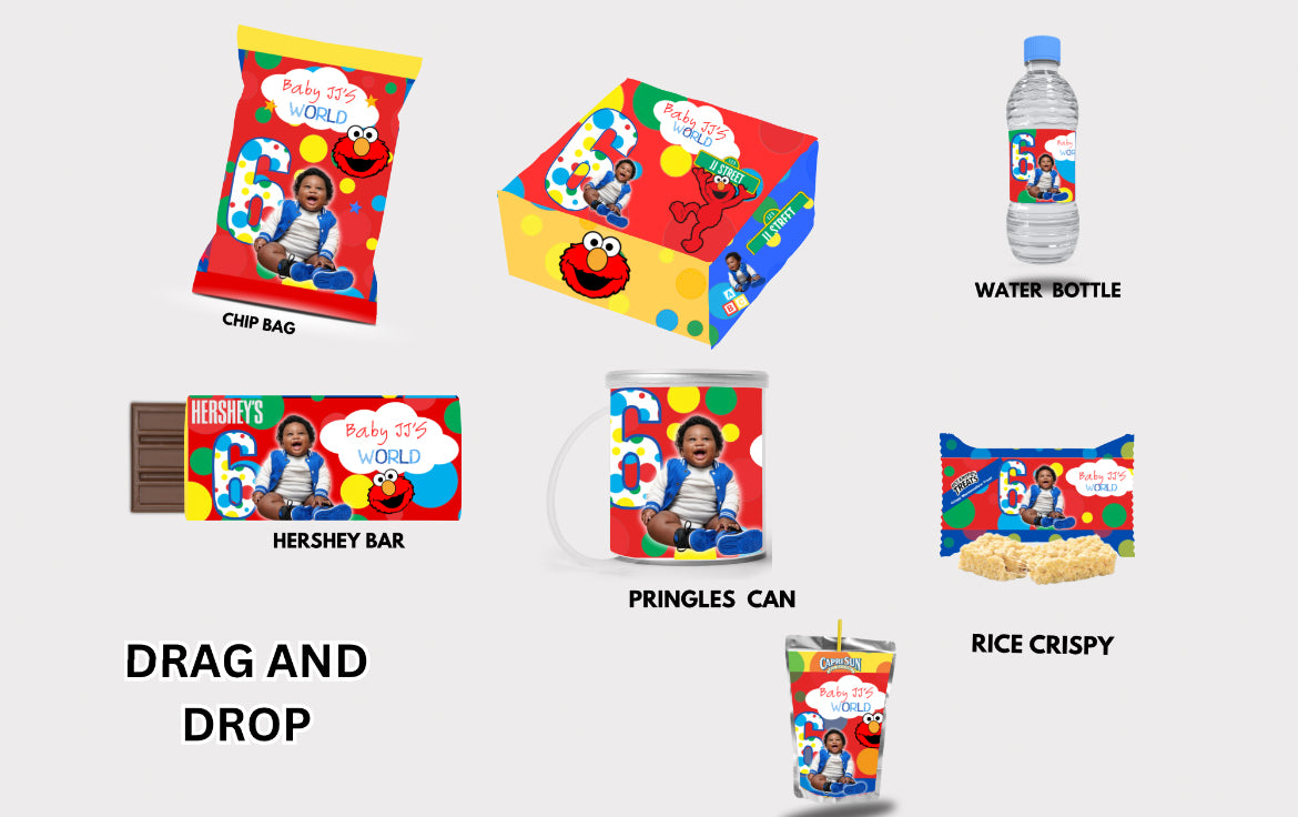 🎉 Sesame Street & Friends Editable - Digital Canva Templates 🎉