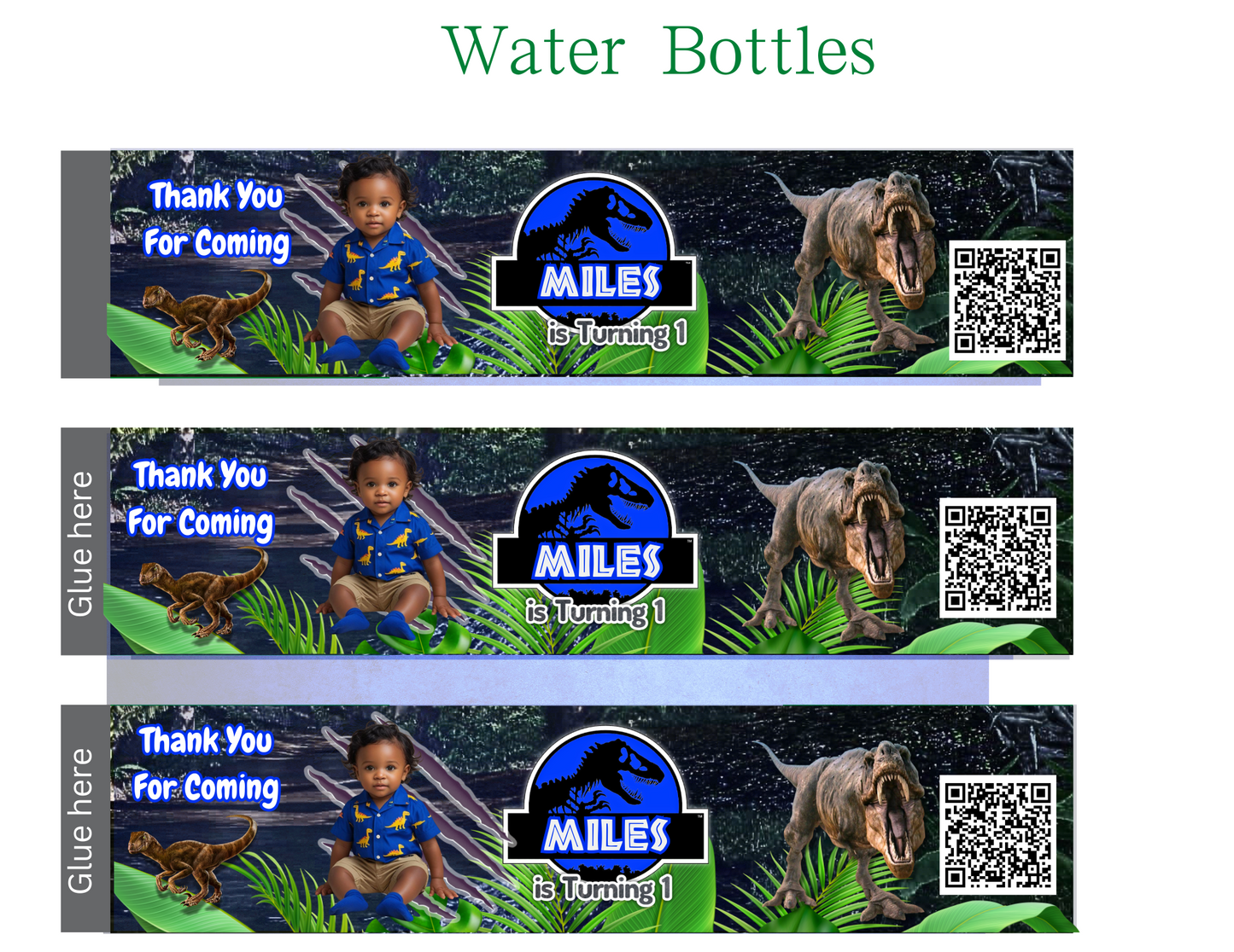 🦖 Jurassic Park Digital Party Favor Templates