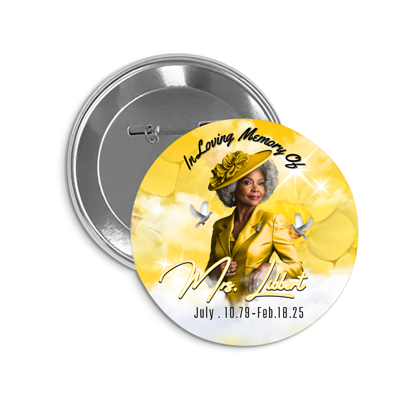 šļø Custom Memorial Buttons ā Personalized Tribute Keepsake