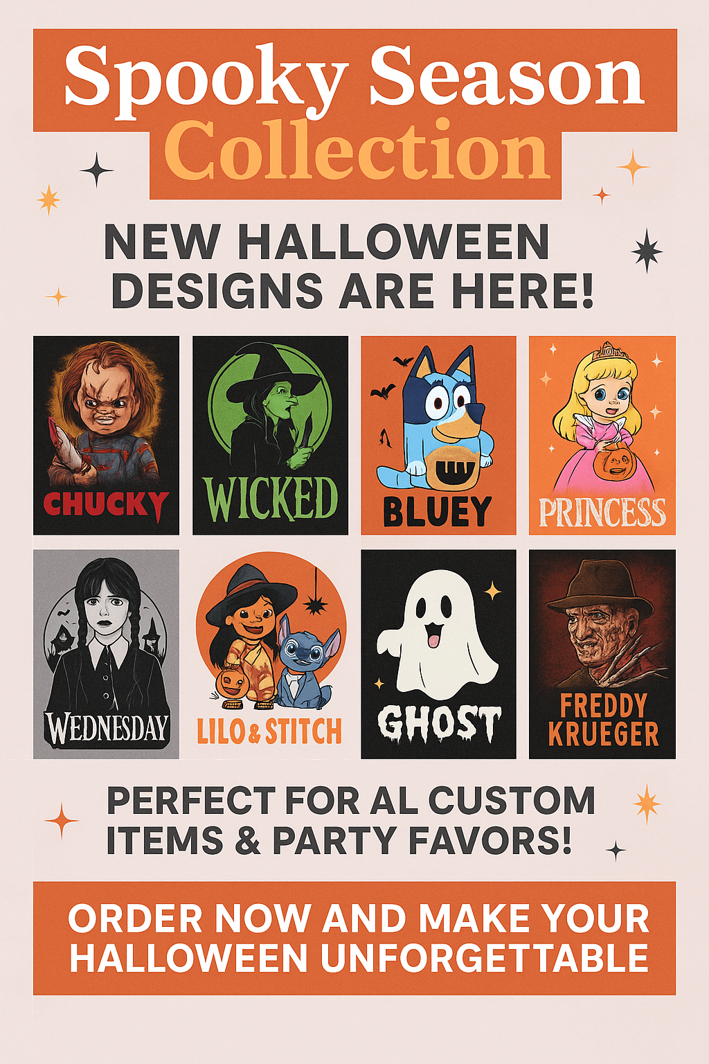 Digital Wanna Play Horror Doll Digital Chip Bag Template