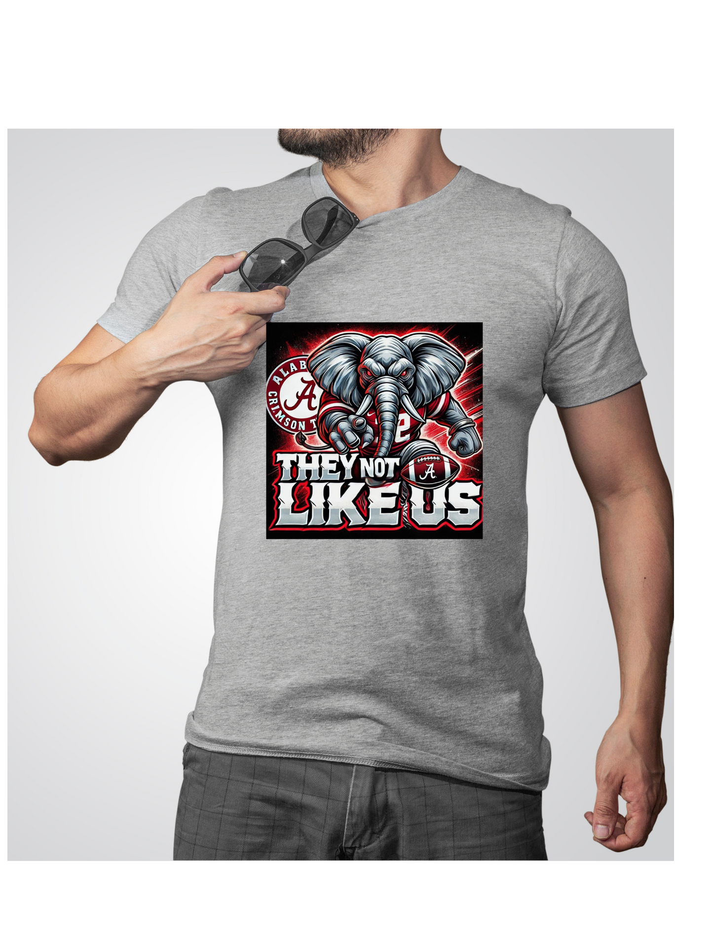 Alabama Crimson Tide “They Not Like Us” Team Sports Tee – Roll Tide Fan Shirt