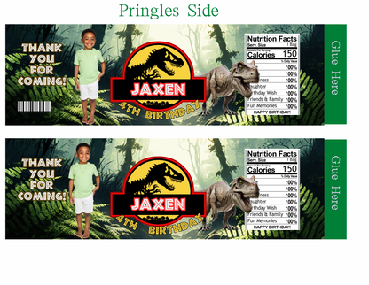 🦖 Green Dino Park Digital Party Favor Templates