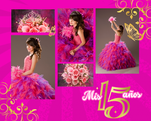 🎀 Editable Quinceañera Invitation Template | Digital Mis 15 Años Invite | Canva