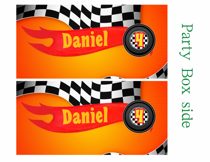 🔥🚗 Hot Cars Digital Party Favor Templates | Canva Editable Download