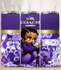 Purple Luxe Diva 20oz Tumbler includes lid & straw