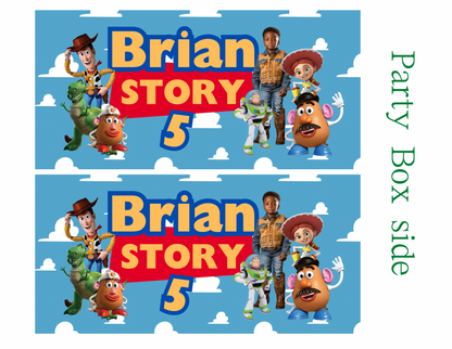 Toy Story – Editable Party Favor Digital Template (Canva)