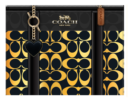 👜 Editable Gold Luxury Purse Inspired Purse Digital Download