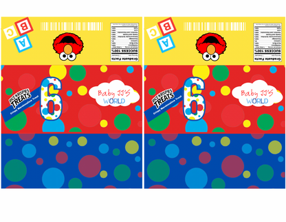 Elmo Birthday Digital Templates | Editable Chip Bags, Capri Sun, Water Bottle, Pringles, Rice Krispies, Hershey Wrappers