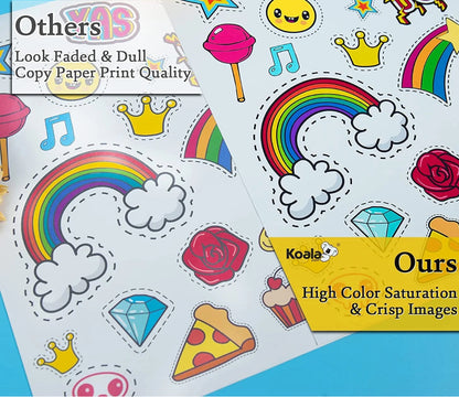 🩷 Simply Radiant Printable Glossy Sticker Paper – 54 lbs-8.5”x11” (25 Sheets)