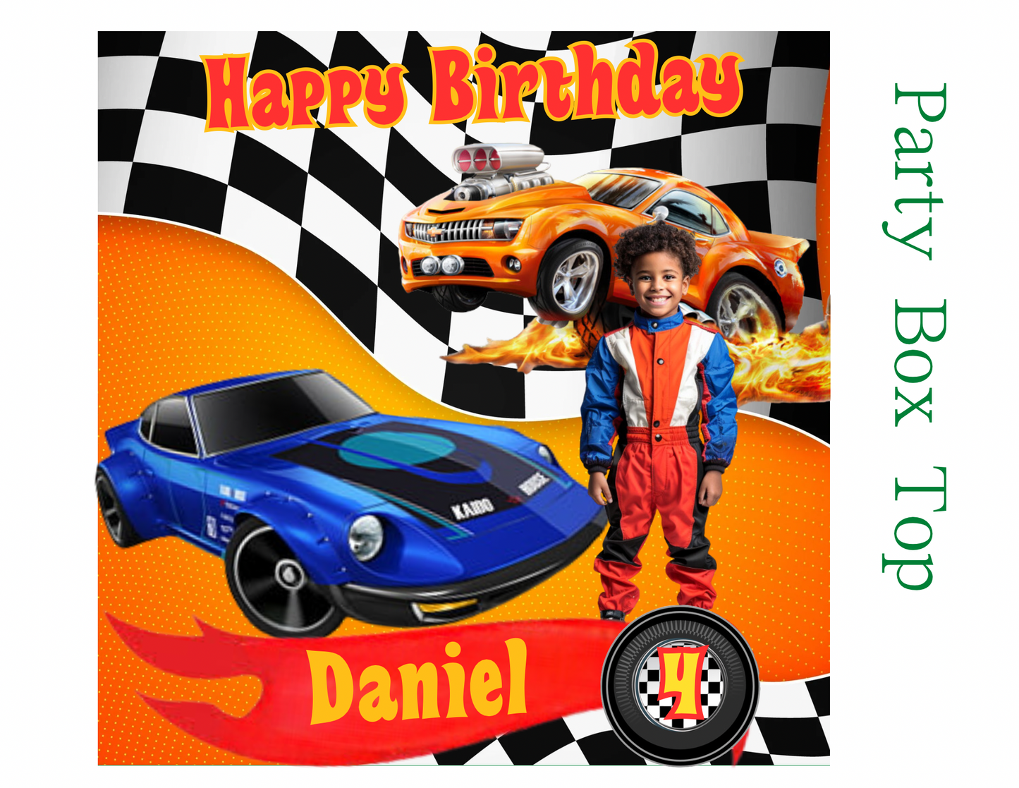 🔥🚗 Hot Cars Digital Party Favor Templates | Canva Editable Download