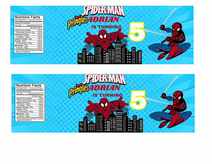 🕷️ Spider World Digital Party Favor Templates – Editable Download
