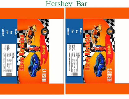 🔥🚗 Hot Cars Digital Party Favor Templates | Canva Editable Download