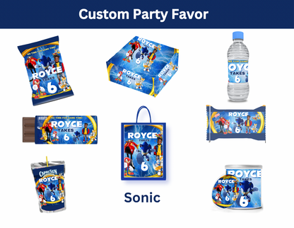 Custom Hedge Birthday Party Favor Digital Templates | Editable Download