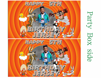 Looney Digital Party Favor Templates | Editable Canva Download