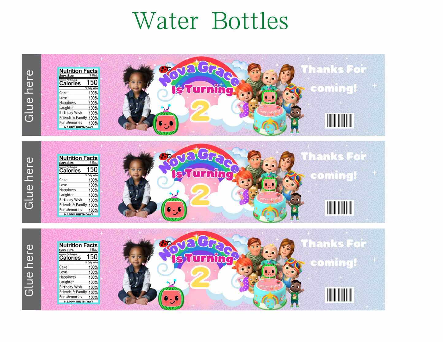 Cocomelon Purple | PDF Editable| Digital Templates