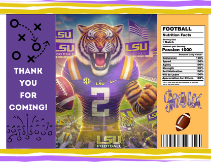 🐯 LSU Tailgating Digital Templates – Custom Treats for Every Game Day