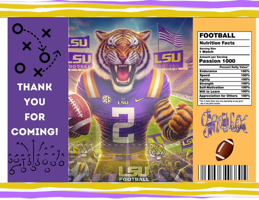 🐯 LSU Tailgating Digital Templates – Custom Treats for Every Game Day