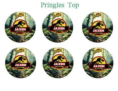 🦖 Green Dino Park Digital Party Favor Templates