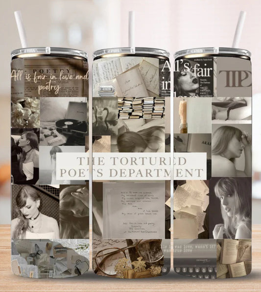 “Tortured Tumbler – 20oz Tumblers with Lid, Straw & Gift Box