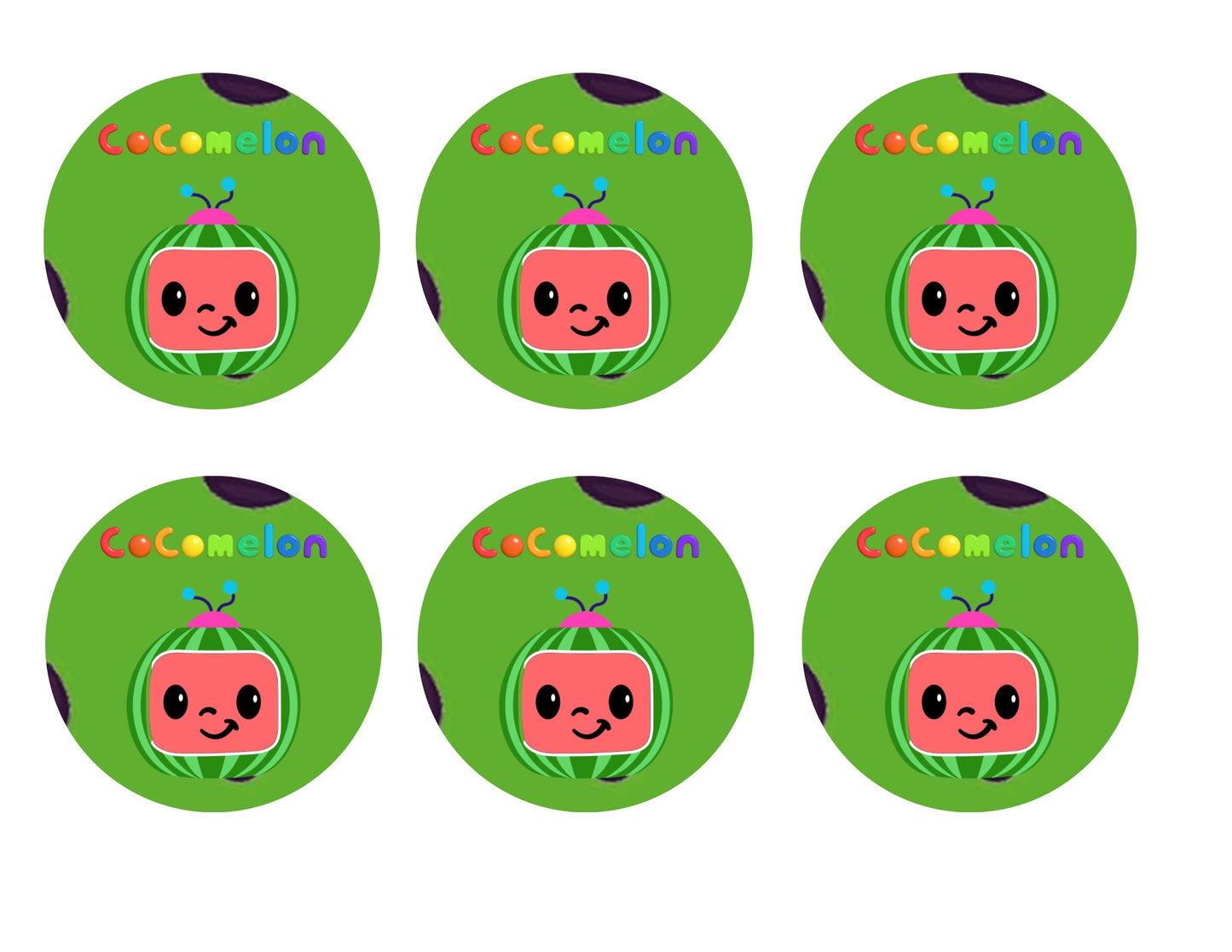 Green CoComelon Digital Party Favor Bundle | JJ Theme Printable Set