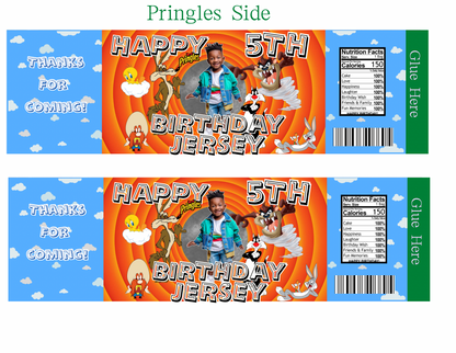 Looney Digital Party Favor Templates | Editable Canva Download