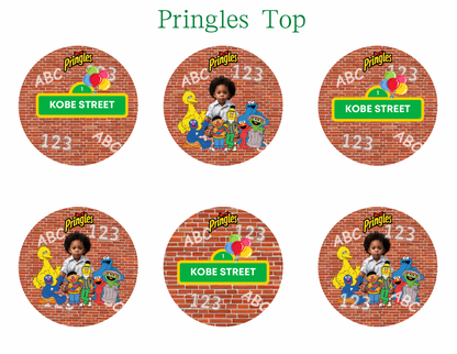 Sesame Street Party Favor Template – Digital Canva Download