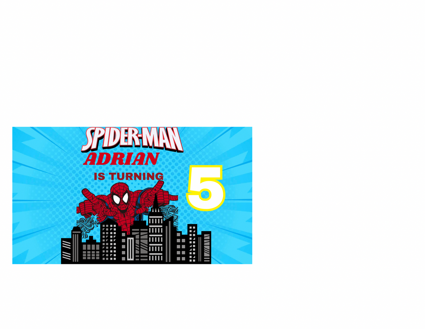 🕷️ Spider World Digital Party Favor Templates – Editable Download