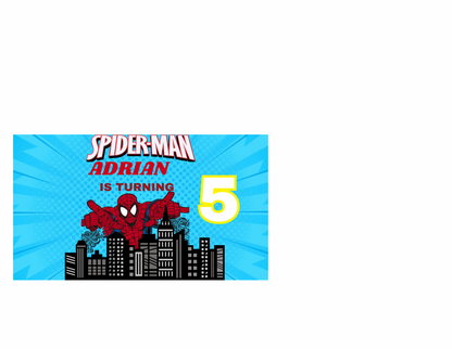 🕷️ Spider World Digital Party Favor Templates – Editable Download