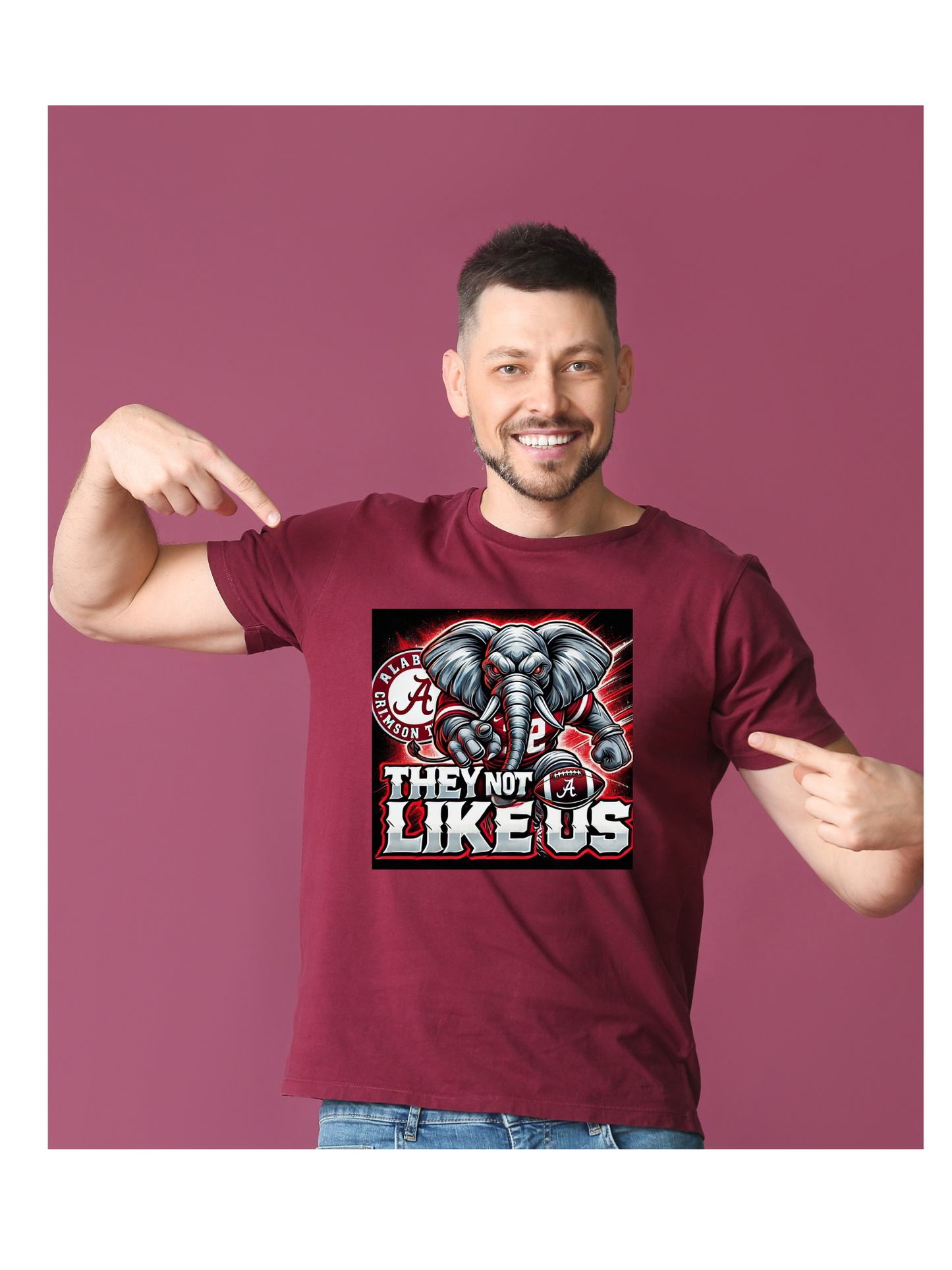 Alabama Crimson Tide “They Not Like Us” Team Sports Tee – Roll Tide Fan Shirt