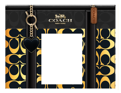 👜 Editable Gold Luxury Purse Inspired Purse Digital Download