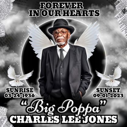 🕊 Memorial Digital Design Template Bundle | Editable In Loving Memory Graphics | Obituary & Tribute Templates