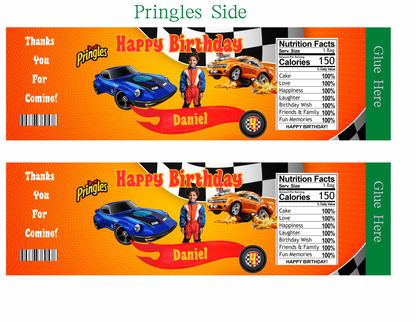 🔥🚗 Hot Cars Digital Party Favor Templates | Canva Editable Download