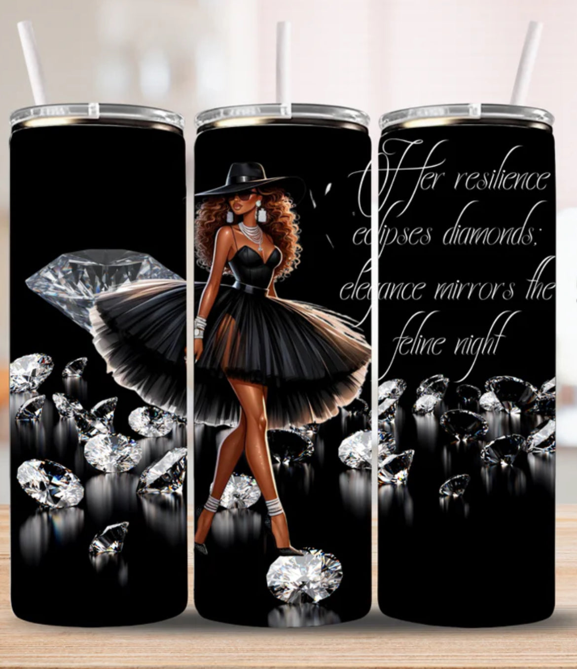 Black Diamond Elegance 20oz Tumbler