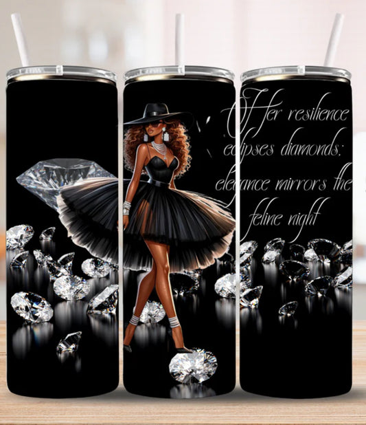 Black Diamond Elegance 20oz Tumbler