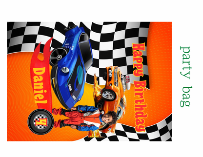 🔥🚗 Hot Cars Digital Party Favor Templates | Canva Editable Download