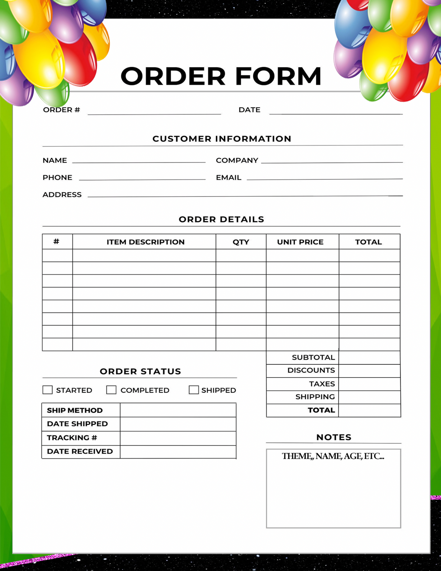 FREE Custom Your Order –Digital Custom Form & Price List for Products