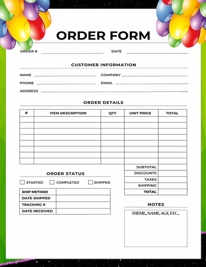FREE Custom Your Order –Digital Custom Form & Price List for Products