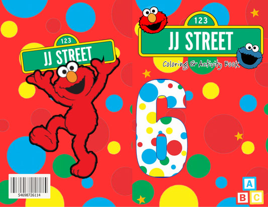 Editable Elmo Coloring Book – Instant Digital Download