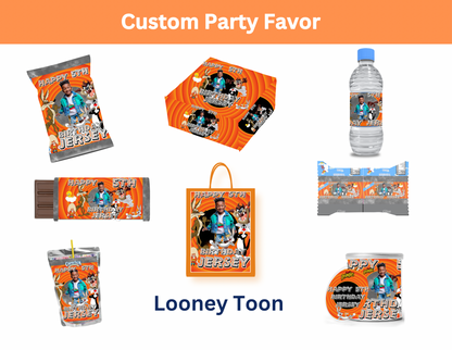 Looney Digital Party Favor Templates | Editable Canva Download